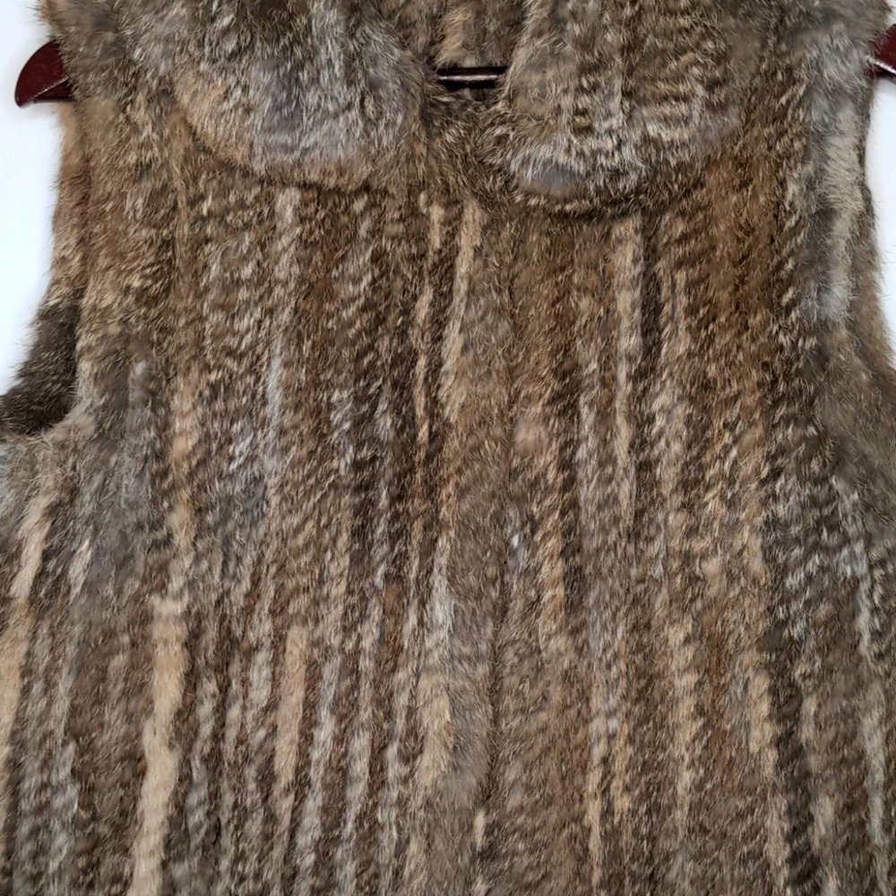 Genuine Rabbit Fur Vest Size Small - Picture 5 of 8